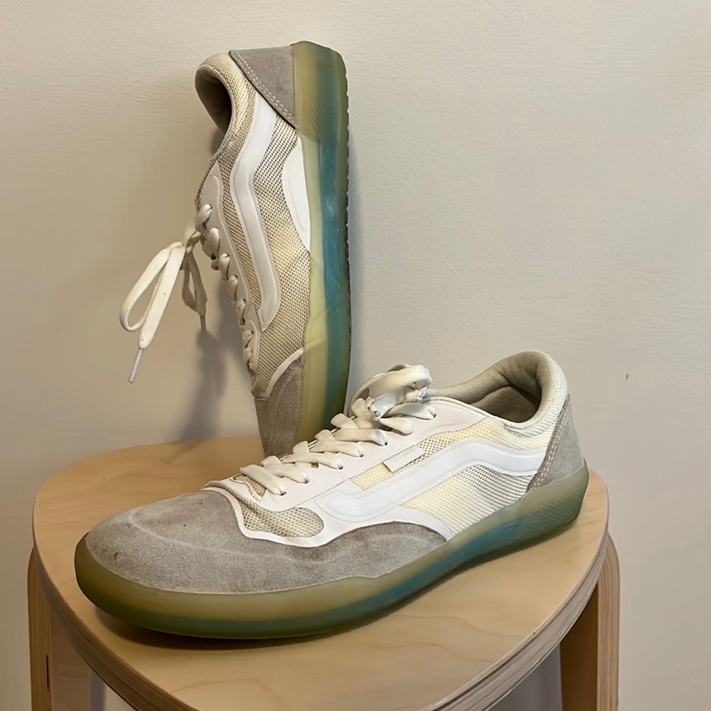 VANS Off The Wall Ave Pro Sneakers Marshmallow/White Skate Shoes